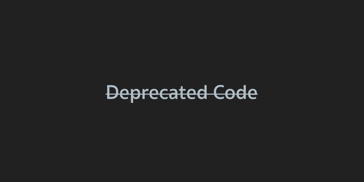โค้ดที่มีเส้นขีดกลาง เค้าเรียกว่า Deprecated Code
