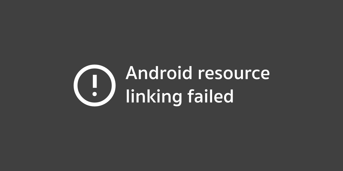 วิธีแก้ปัญหา Android resource linking failed